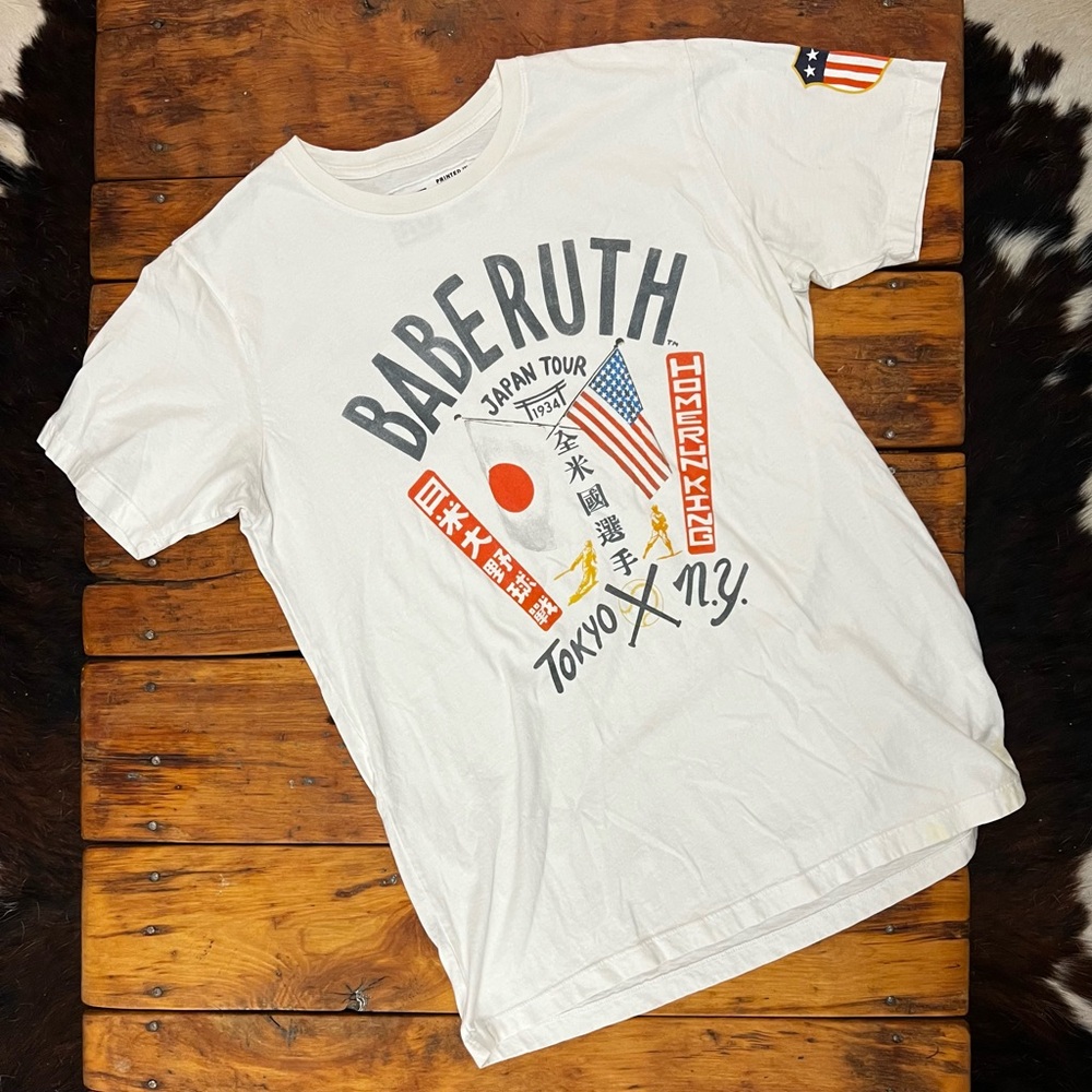 Roots of Fight Babe Ruth “Japan Tour” tee. EUC